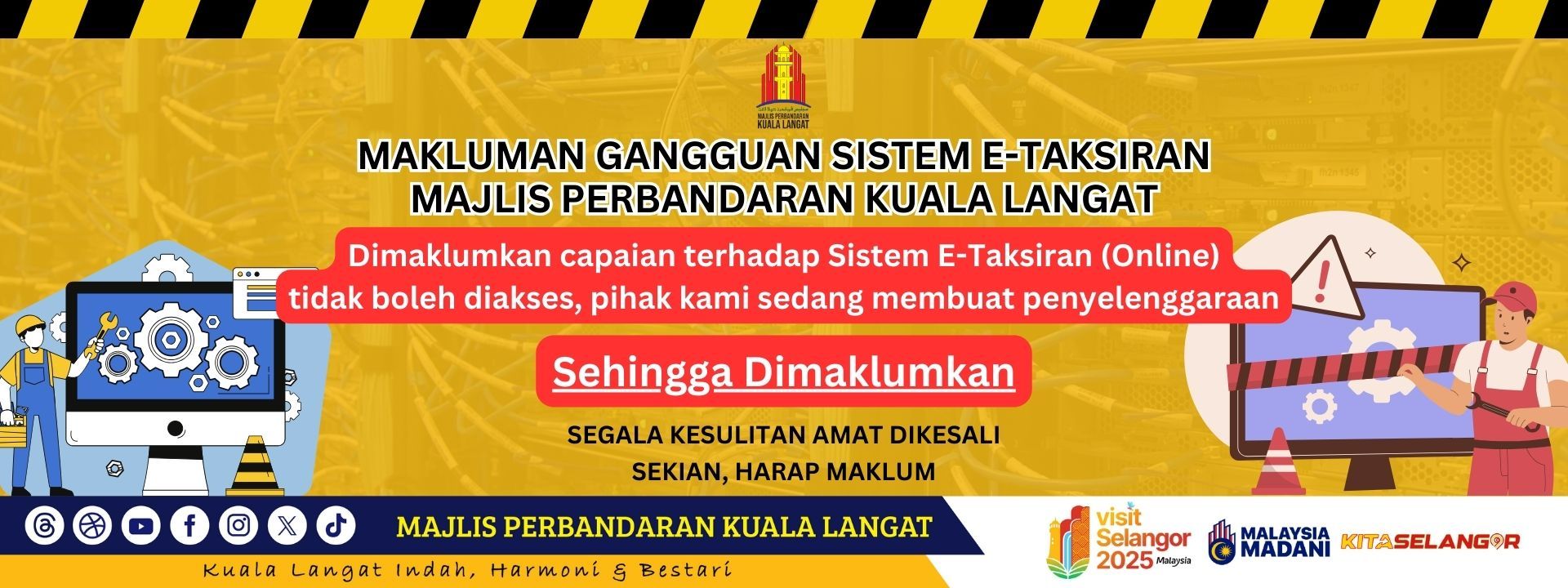Banner e-taksiran selenggara