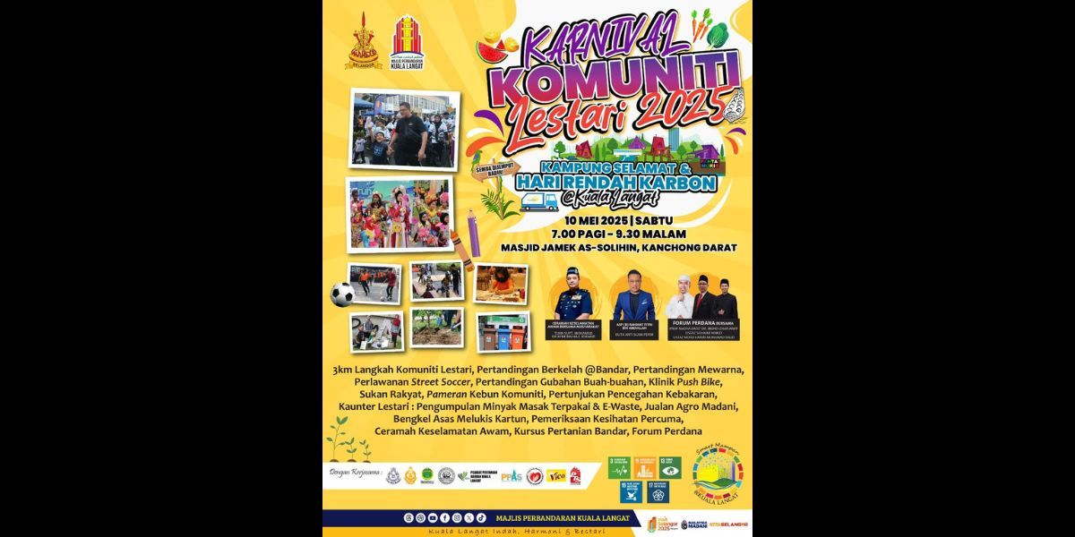 Infomasi Digital Website Content Banner Karnival Komuniti Lestari 2025