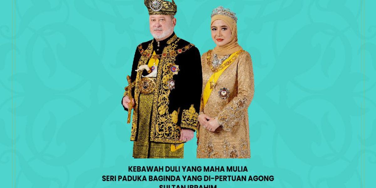 MERAFAK SEMBAH DAN SETINGGI-TINGGI UCAPAN TAHNIAH KEBAWAH DULI YANG MAHA MULIA SERI PADUKA BAGINDA YANG DI-PERTUAN AGONG SULTAN IBRAHIM