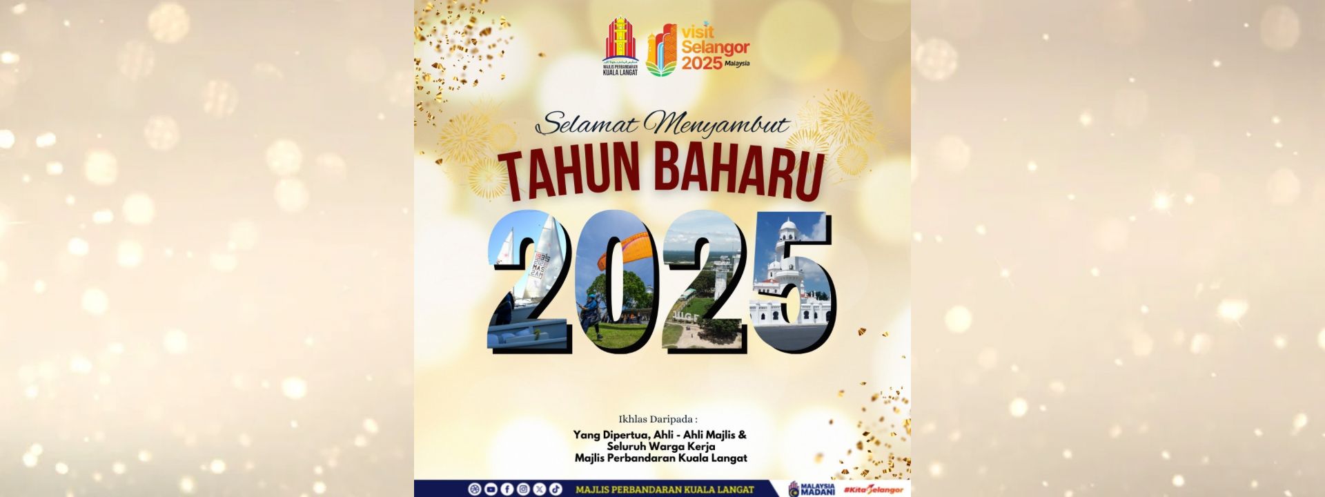 Banner Selamat Menyambut Tahun Baru 2025